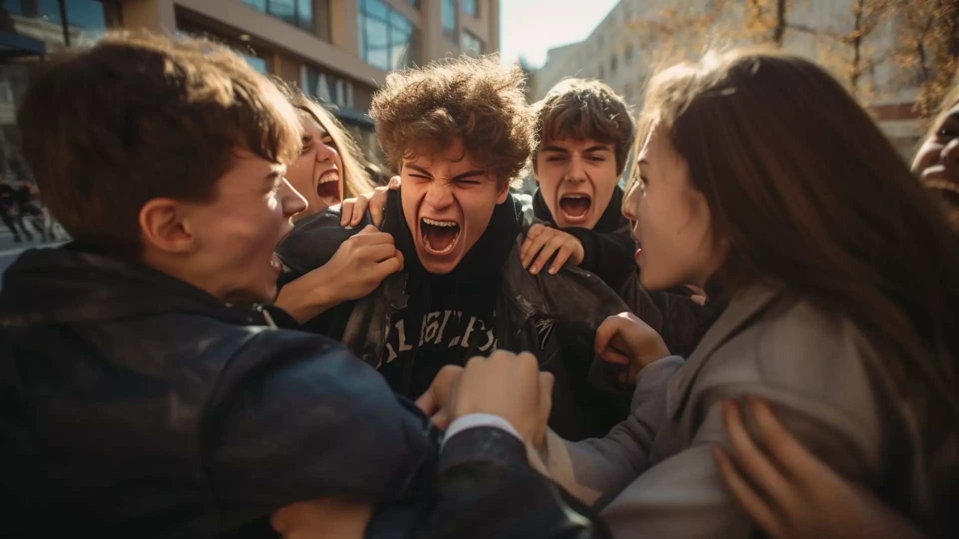Конфликт между бандой подростков и школьником продолжается.