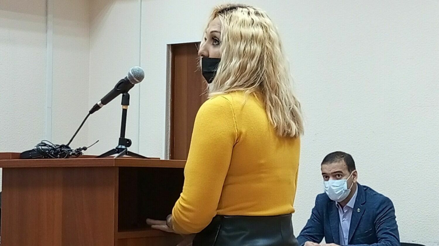 Раиса Мамедова на судебном заседании